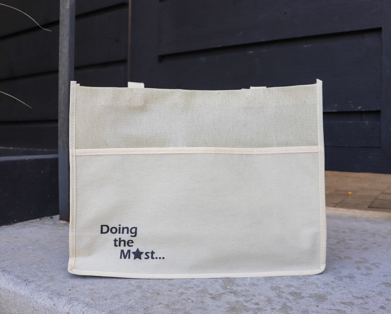 "Doing the Most"  Laminated Reusable Shopping Tote
